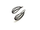 Organic Design Oxidized Silver Dangle Earrings | KimyaJoyas