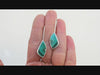 Malachite Silver Dangle Earrings | KimyaJoyas