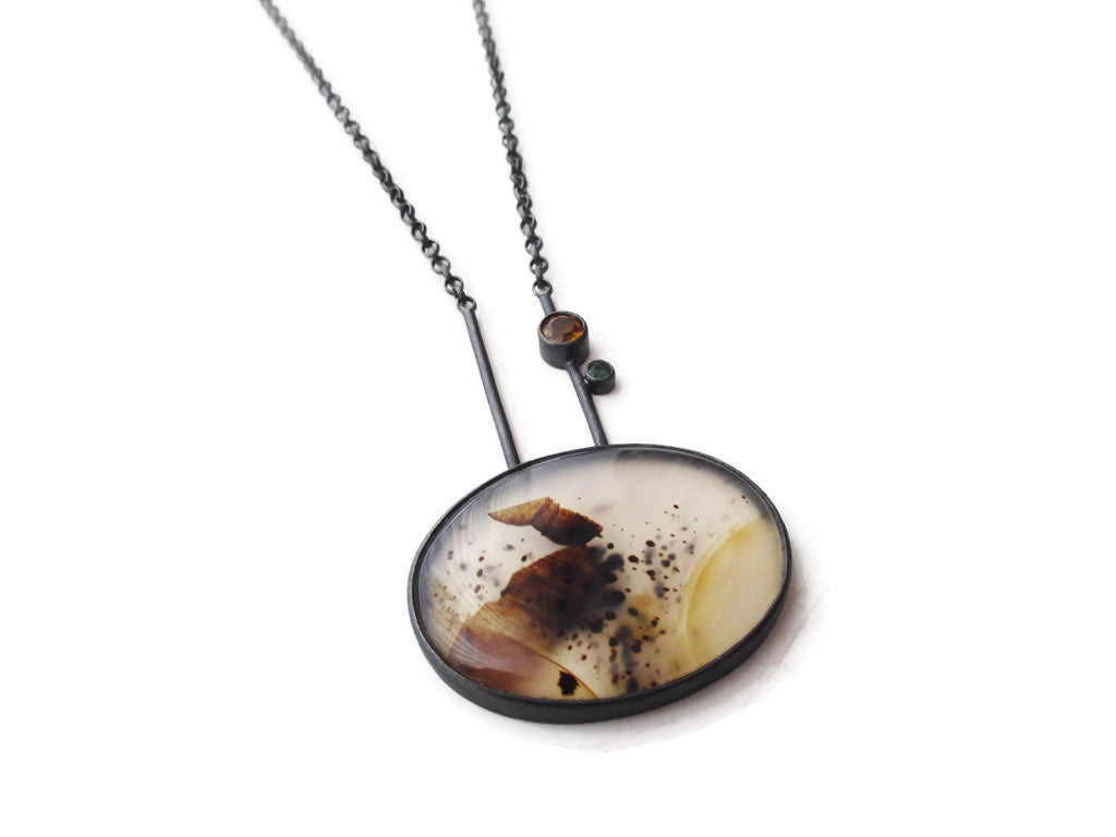 Gemstone Necklaces - Modern One of a Kind Necklace | KimyaJoyas
