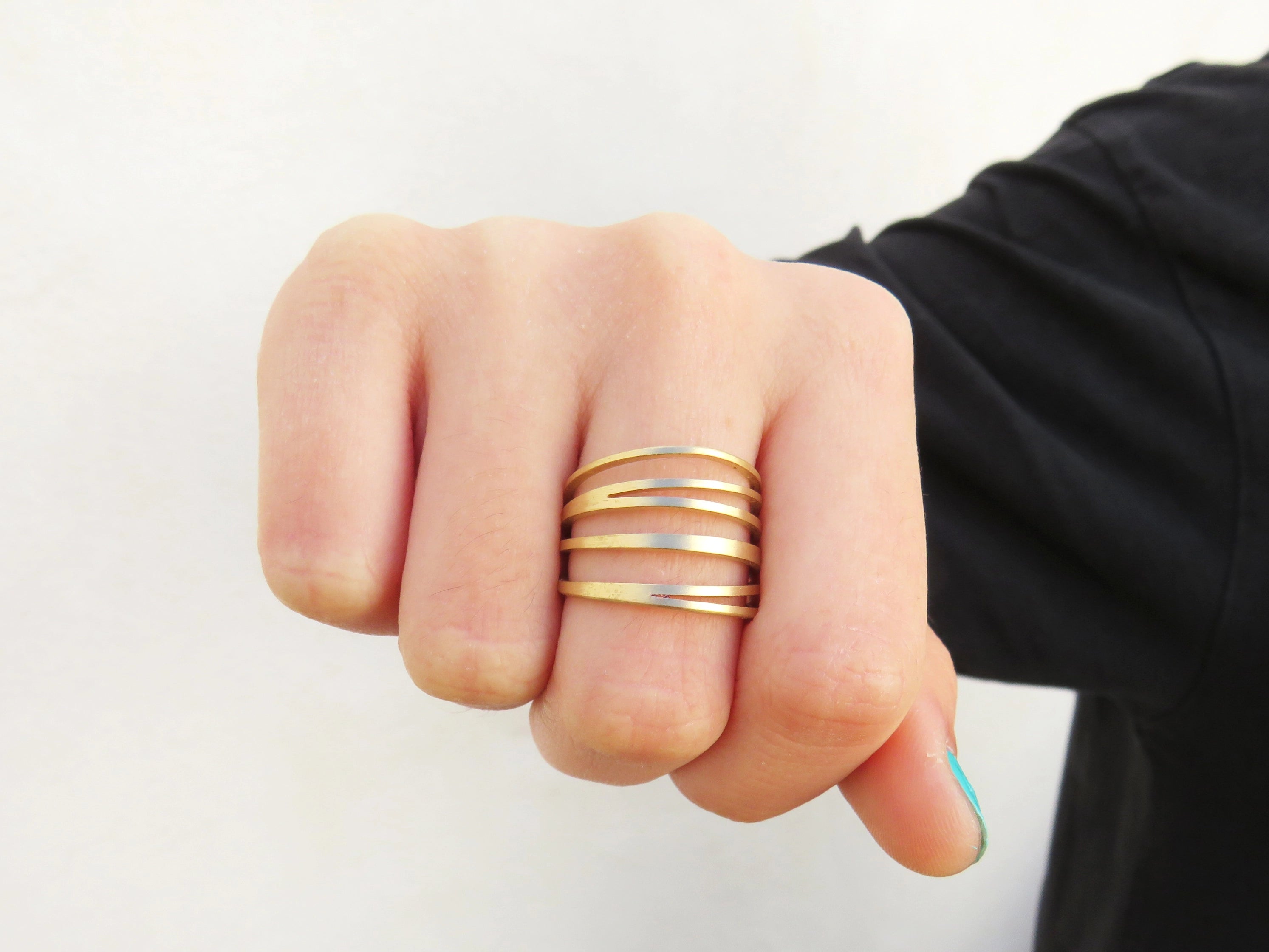 Adjustable Gold Plated Ring