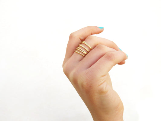Adjustable Gold Plated Ring