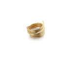 Adjustable Gold Plated Silver Ring