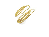 Botanical Gold Plated Dangle Earrings | KimyaJoyas
