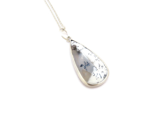 Dendritic Opal Silver Pendant | KimyaJoyas