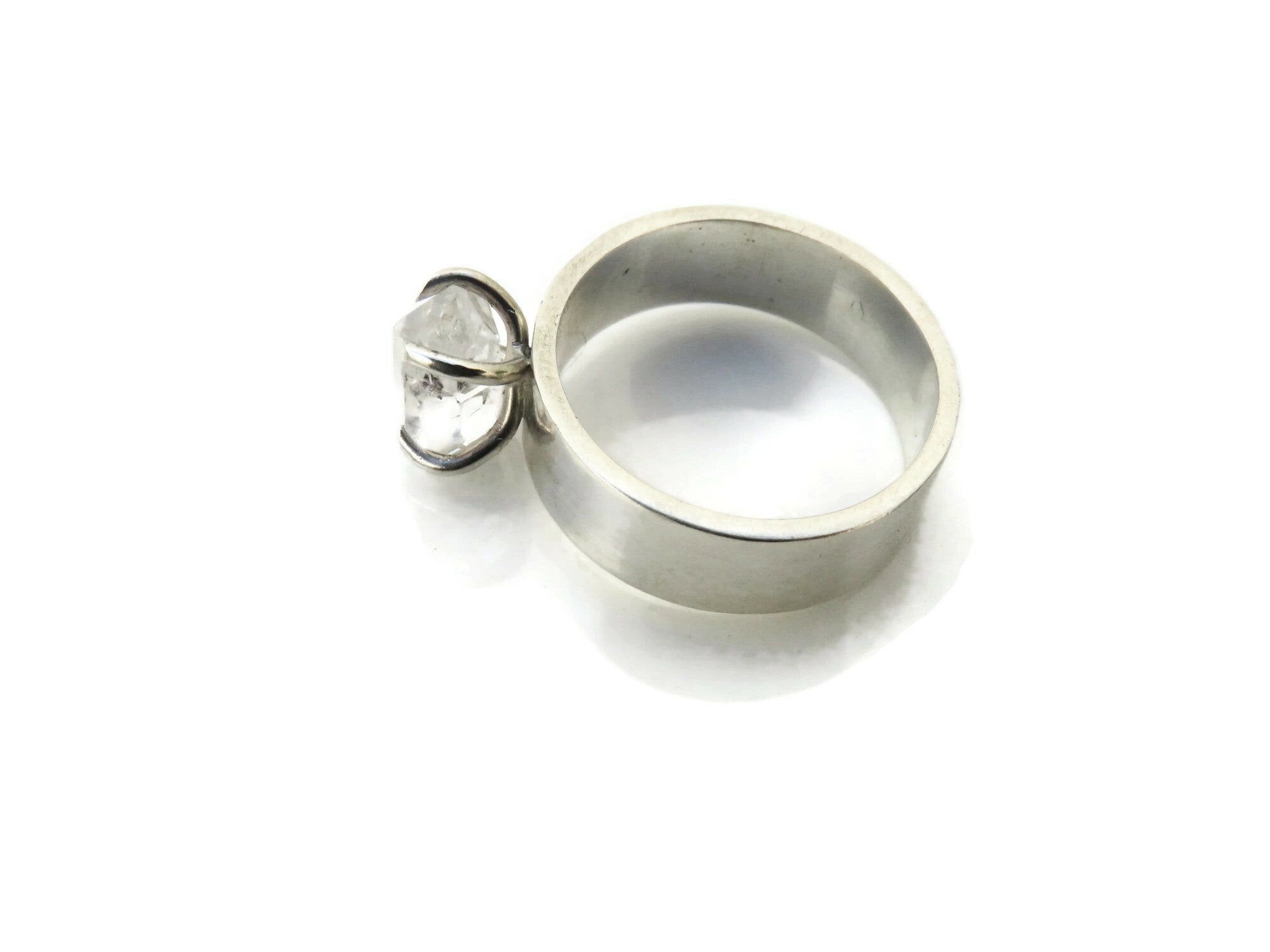 Herkimer Quartz Silver Ring | KimyaJoyas