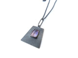 Amethyst Pendant in Oxidized Silver | KimyaJoyas