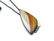 Polychrome Jasper Pendant in Oxidized Silver | KimyaJoyas

