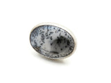 Large Dendritic Agate Silver Ring | KimyaJoyas