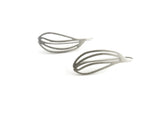 Natural Design Silver Dangle Earrings | KimyaJoyas