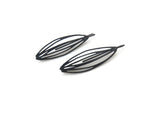 Natural Oxidized Silver Dangle Earrings | KimyaJoyas