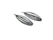 Natural Oxidized Silver Dangle Earrings | KimyaJoyas