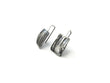 Organic Textured Silver Dangle Earrings