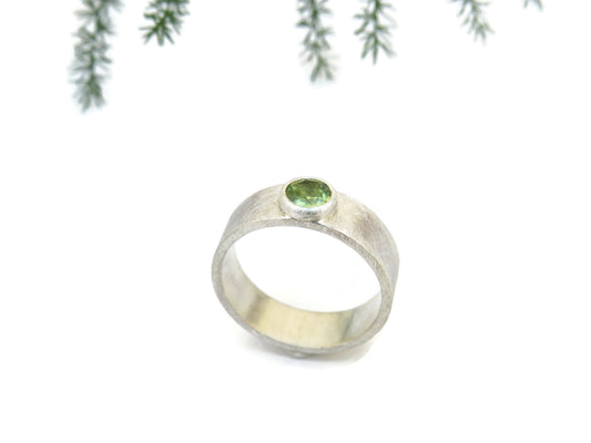 Peridot Silver Ring | KimyaJoyas