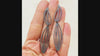 Botanical Oxidized Silver Drop Earrings | KimyaJoyas