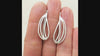 Natural Design Silver Dangle Earrings | KimyaJoyas