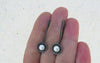 Pearl Oxidized Silver Earrings - Modern Pearl Jewelry | KimyaJoyas