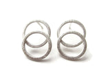 Circles stud earrings in Silver - 102MIS KimyaJoyas