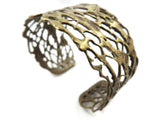 Organic Bronze Wide Bracelet - 302OPU KimyaJoyas
