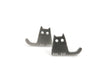 Tiny Cats Silver Stud Earrings