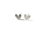 Tiny Hearts Silver Stud Earrings