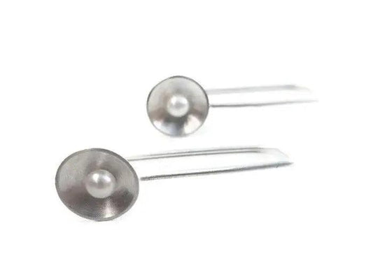 Pearl Silver Dangle Earring - Alternative Pearl Jewels | KimyaJoyas