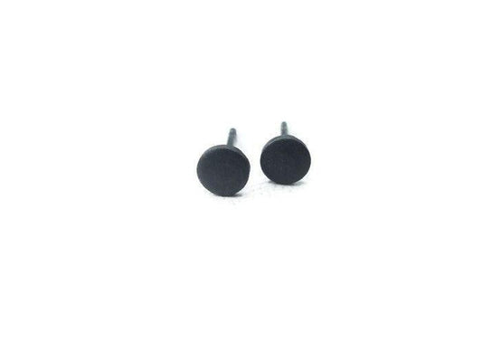 Polka Dots Oxidized Stud Earring - Minimalist Earrings | KimyaJoyas