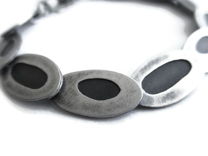 Silver Link Bracelet - 302CELL KimyaJoyas