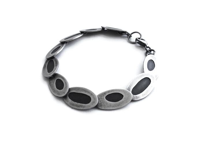 Silver Link Bracelet - KimyaJoyas