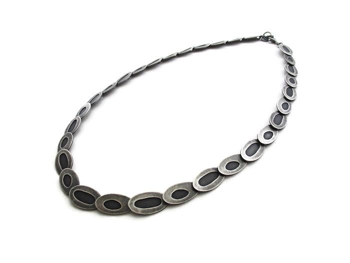 Silver Link Necklace - 402CELL KimyaJoyas