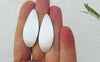 Waved Silver Dangle Earrings - Brushed Silver Jewelry | KimyaJoyas